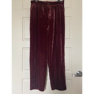 Madewell Velvet Pleat Pants